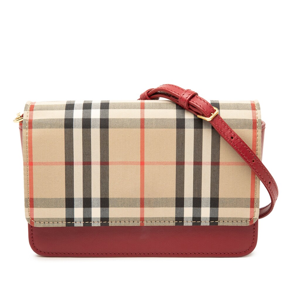 Burberry House Check Trimmed Leather #272300B55B